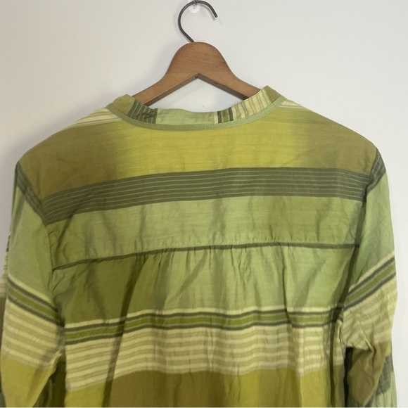 [Talbots] Green Plaid Pullover Tie Neck Long Sleeve Top - Picture 8 of 8